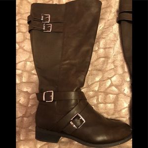 Tall wide calf boots